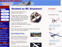 Tablet Screenshot of hooked-on-rc-airplanes.com